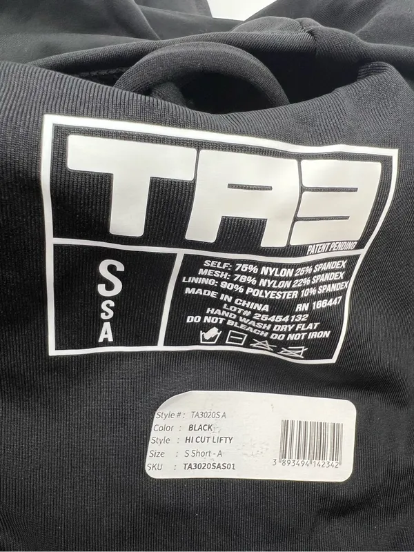 NWT TA3 Hi‎ cut Lifty black sz S A cup Short torso - Image 4