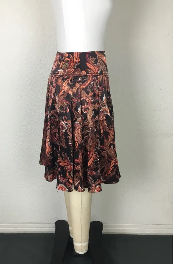 Worthington Women's Skirt Size 6 Flare Boho Cottage Women’s Skirt Size 6 Fit /Flare Floral Silky. - Image 10
