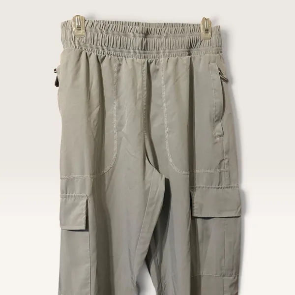 Libin Cargo Jogger Pants Size M Sage Green Hiking Utility Lightweight Stretch - Image 2