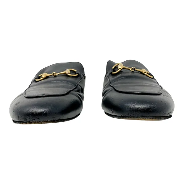 Gucci Princetown Black Leather Horsebit Mule Loafers EU 37 - Image 4