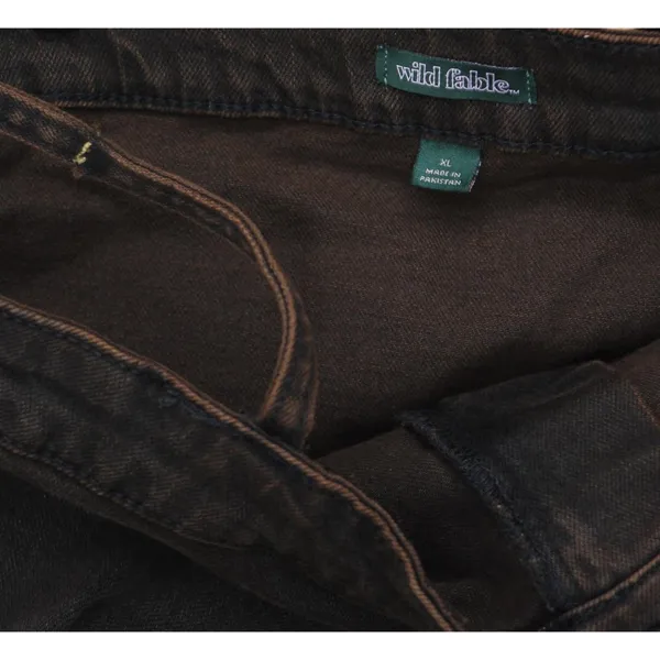 NWT Wild Fable Womens Reworked Cropped Denim Tank Top 90632768 Brown XL - Image 7