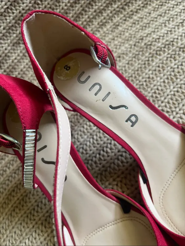 Unisa Fuchsia Pointed-Toe Ankle-Strap Heels - Image 2