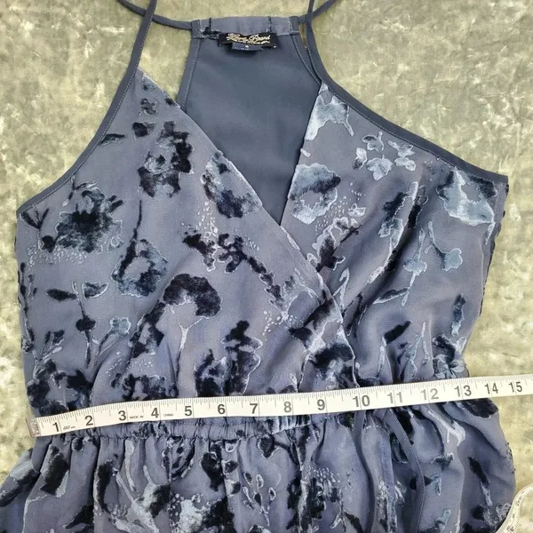 Lucky Brand Floral Velvet Midi‎ Dress - Image 5