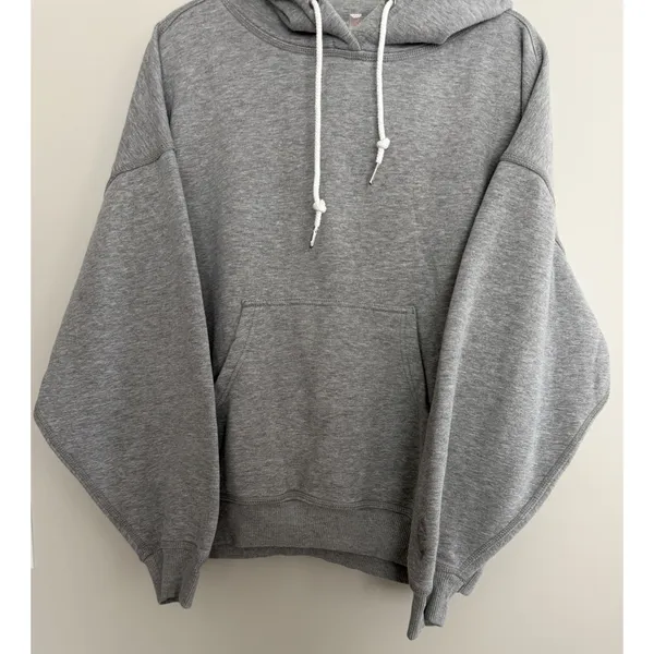 Free People FP Movement Final Call Logo Embroidered Hoodie Heather Grey Small - Image 5