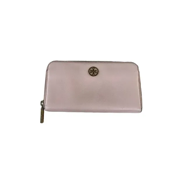 Tory Burch Robinson wallet - pink rose Leather Continental Zip Around Wallet -se - Image 2