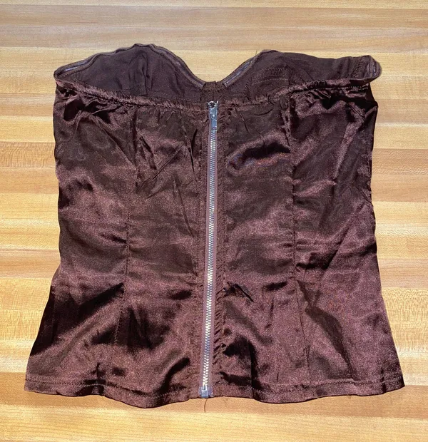 Pretty Little Thing Brown Corset Top - Image 4