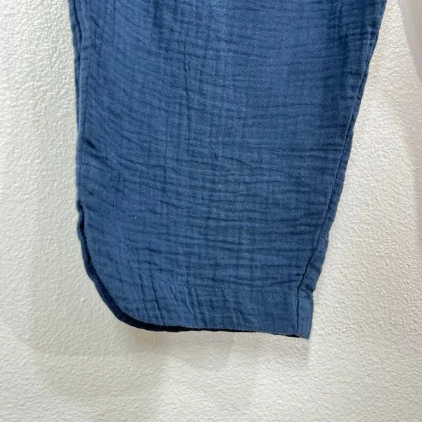 Pact Organic Cotton Fisherman Double Gauze Pull-On Pants XL Dark Blue - Image 7