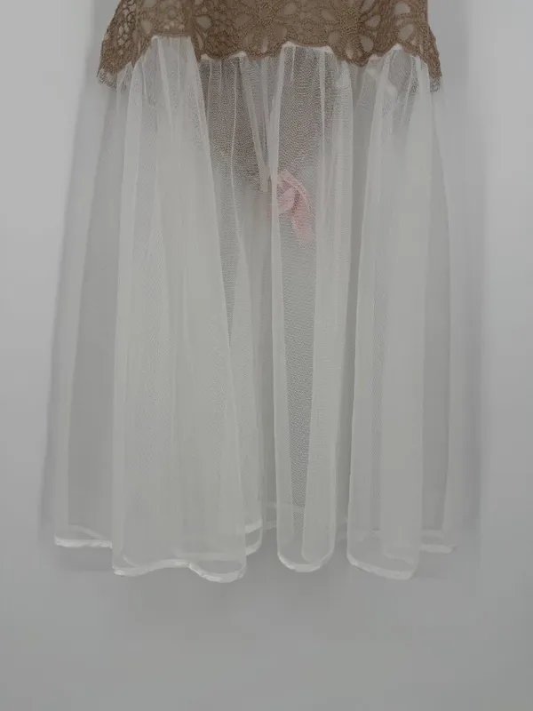 Victoria's Secret Whimsy Goth Fairycore Sheer‎ Lace Babydoll Chemise M - Image 3