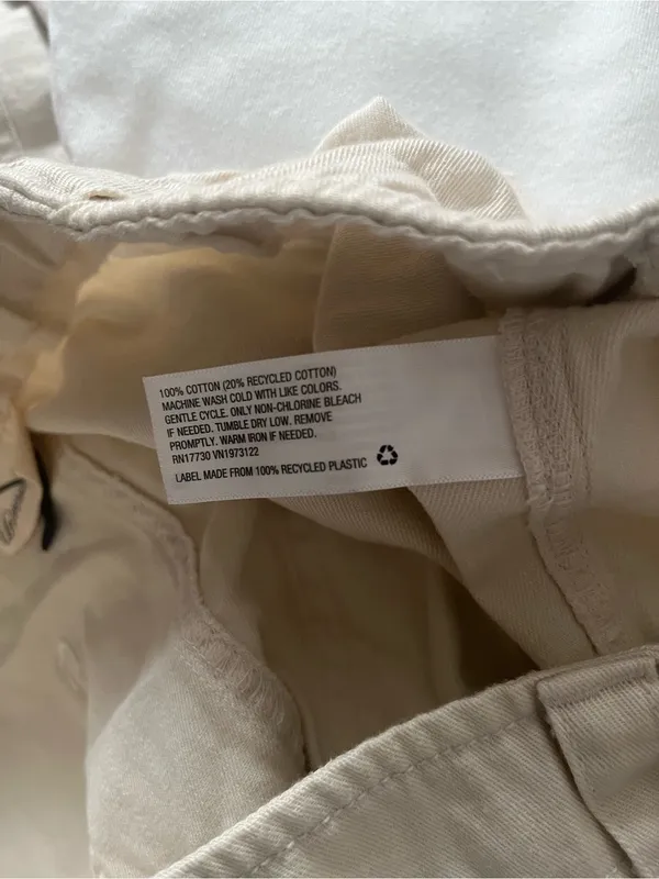 Universal Threads Cream Beige Baggy Utility Pants Large Hiking Outdoors Gorpcore - Image 6