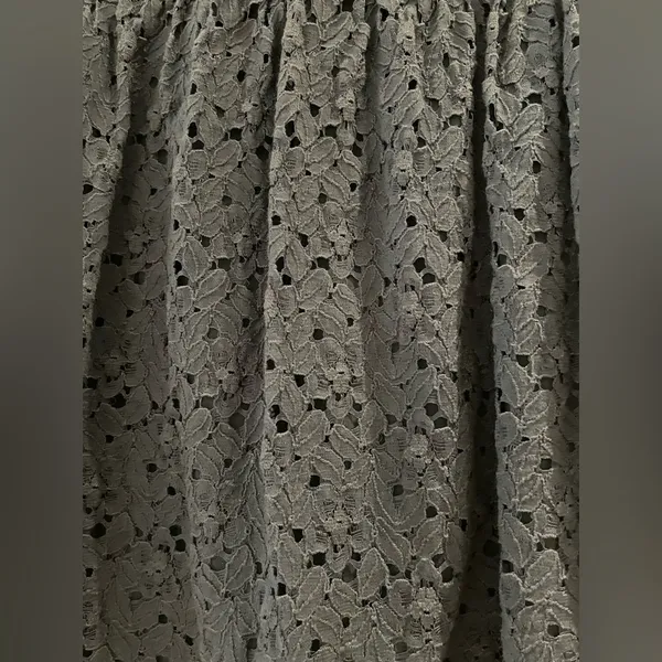 Francesca's Navy Lace Skirt | Feminine Romantic Midi Skirt | Dressy - Image 3