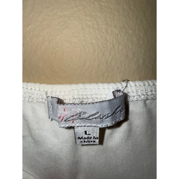 Blush Coquette White Bustier Crop Top Black Bow Eyelet Ribbon Corset Style L‎ Y2K Chic - Image 7