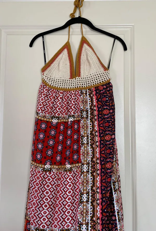 Crochet Top Maxi Dress Multiple - Image 4