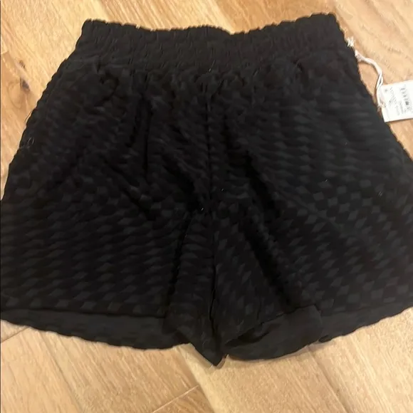 Good American Black Women's jacquard‎ terry cloth small Shorts - Image 2