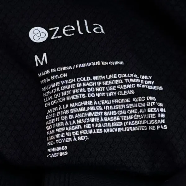 Zella Black Ribbed Racerback Tank Athletic Gym‎ Stretch Comfort Minimalist M - Image 8