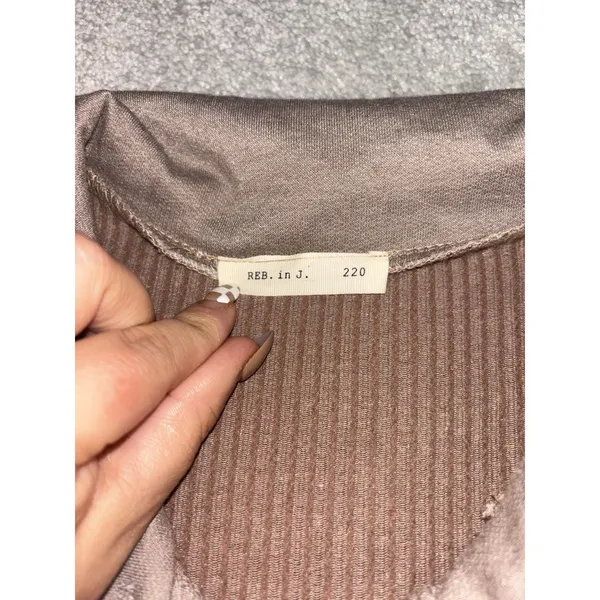 Reb. in J 220 Heather brown Ribbed Shirt Shacket‎ Size XL Lightweight - Image 6