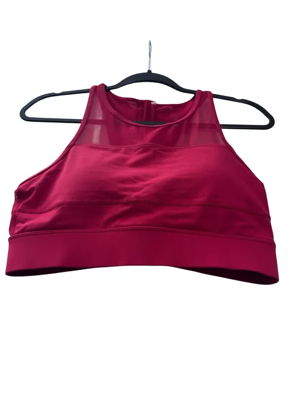 ZYIA ACTIVE RED All Star Mesh-Detail Sports Bra - Image 9