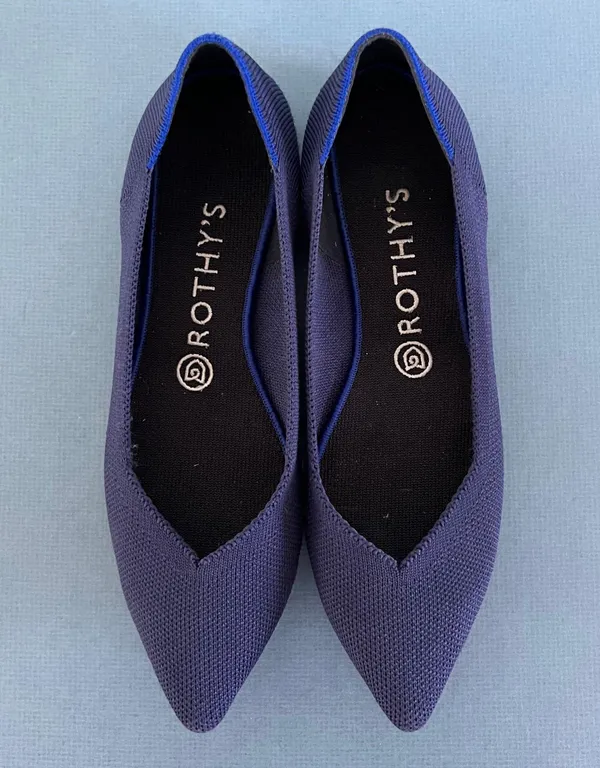 Rothy’s The Point Blue Washable Knit Ballet Flats - Image 6