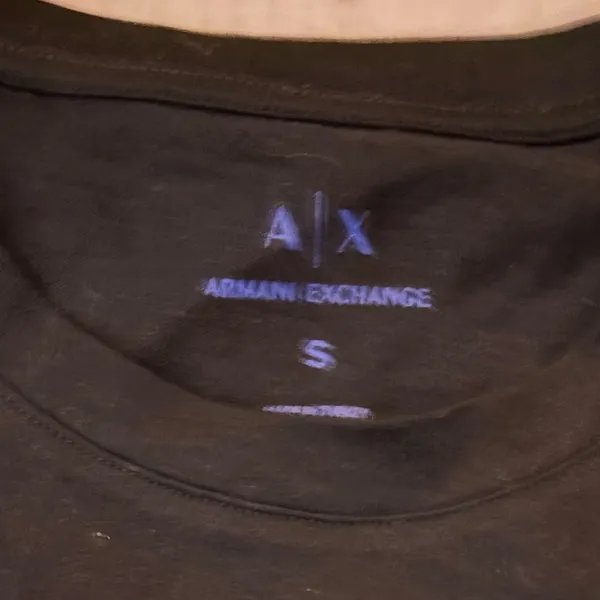 Women’s Armani Exchange tshirt with blue sequins nwt small - Image 4