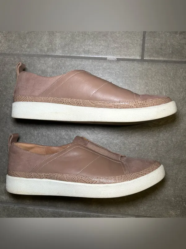 Vionic Zinah Neutral Leather Slip On Casual Comfort Sneakers Womens Shoe Size 10 - Image 6