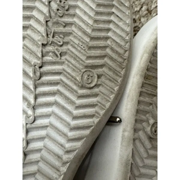 Vintage Havana Grant Silver Glitter White Leather Sneakers 6 - Image 8