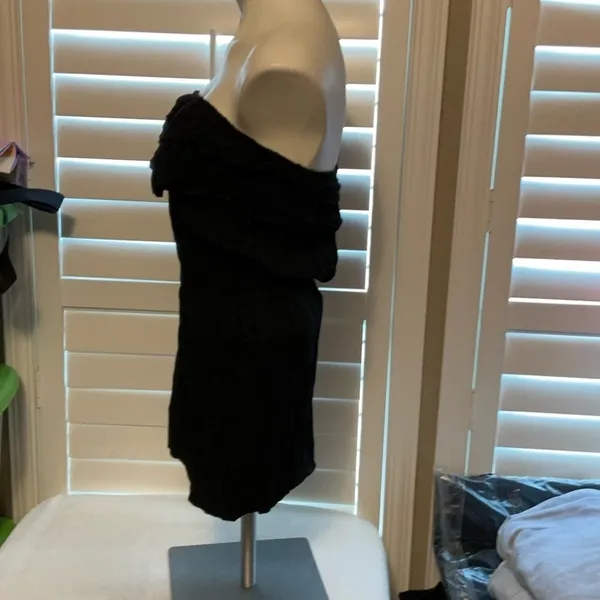 Papaya Black Ruched Strapless Bodycon Dress - Image 4