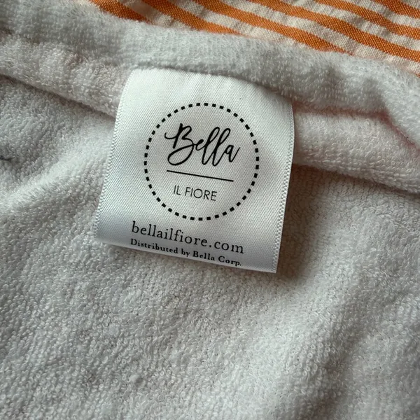 Bella ifiore peach seersucker spa wrap Pink - Image 3