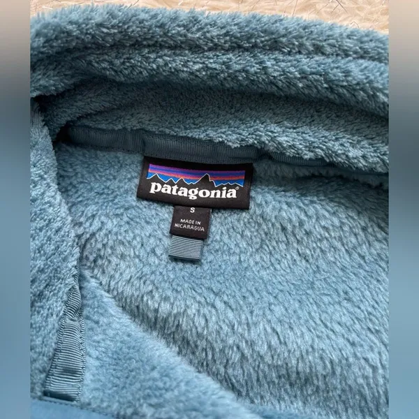 Patagonia Abalone Blue Women’s Re-Tool Snap T Fleece Pullover Jacket Size S - Image 4