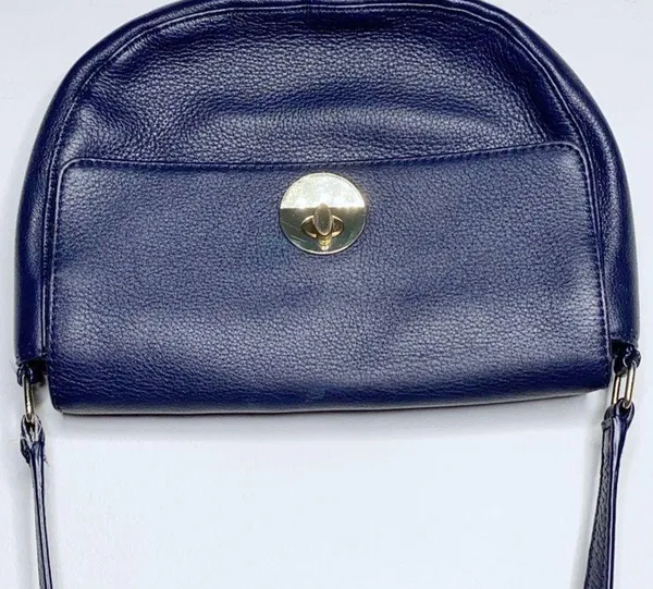Talbots genuine leather purple saddle bag - Image 2
