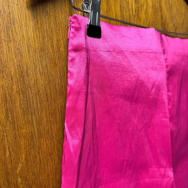 Hosbjerg Elora High Waist Pink Flare Pants Slit Hems Hot Pink Medium M NWT NEW - Image 7