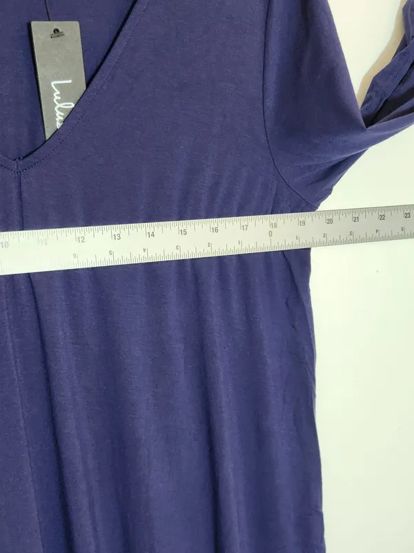 Lulus Navy Blue Shift Dress with Shoulder and Arm Cutouts Size XL NWT - Image 7