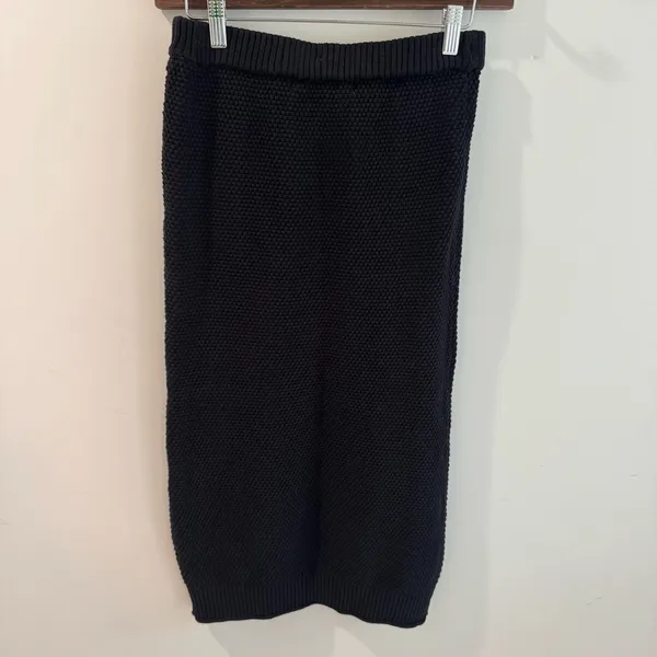 Free People Beach Hailee Sweater Midi Skirt Size XS‎ Black - Image 5