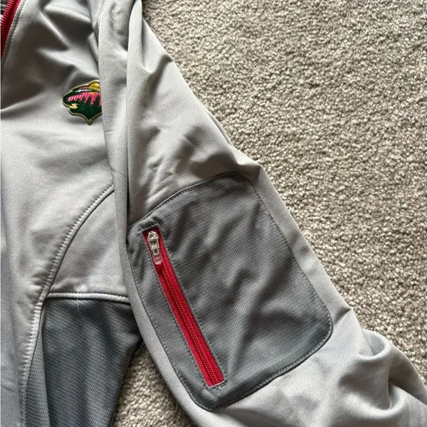 Cutter and Buck MN Wild Hockey Gray Quarter-Zip Women's XS - Image 2