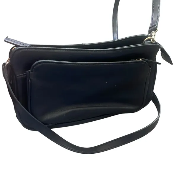 Giani Bernini Black‎ Leather Casual Classic Small Crossbody Shoulder Purse - Image 2