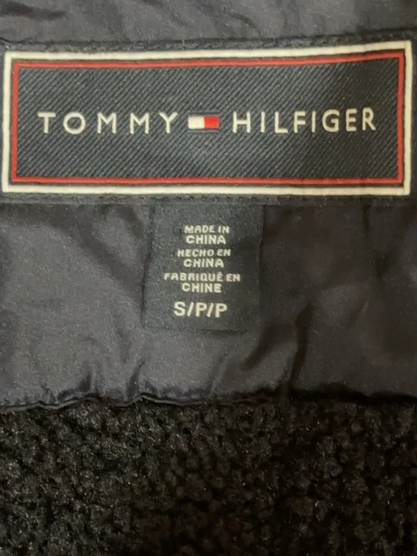 Tommy Hilfiger Women’s Navy Quilted Jacket Sherpa Lined Size S - Image 12