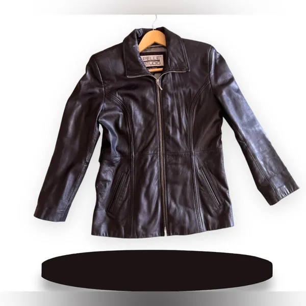 Wilson’s Leather the Leather Experts Pelle Studio Collared Leather Jacket - Image 6