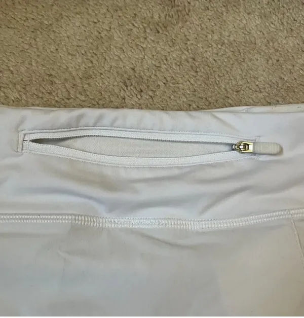 White Lululemon pace rival skirt with built in shorts - Image 6
