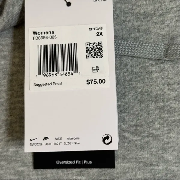 Nike Women’s Club Fleece Lined Mock Neck Oversized Sweatshirt - Image 13