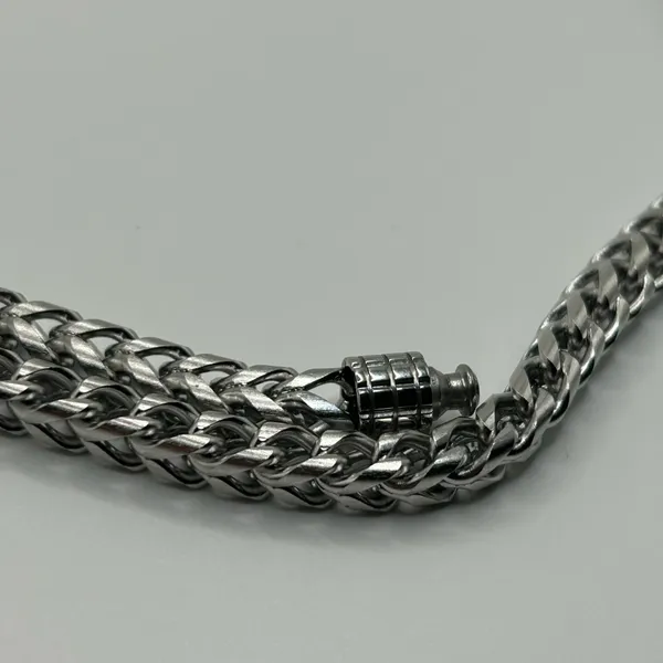 David Yurman Franco Necklace Silver 6.5mm 22” Stainless Steel High Quality Waterproof Chain - Image 4