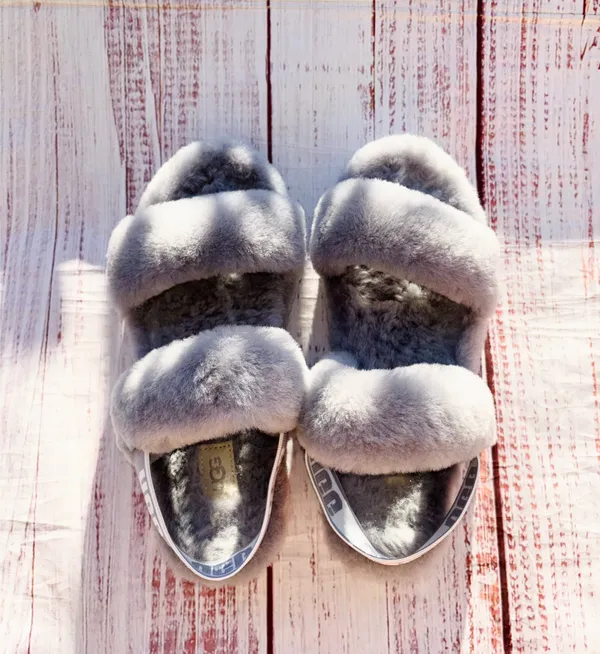UGG oh yeah slides fuzzy wool Slippers 8 - Image 7
