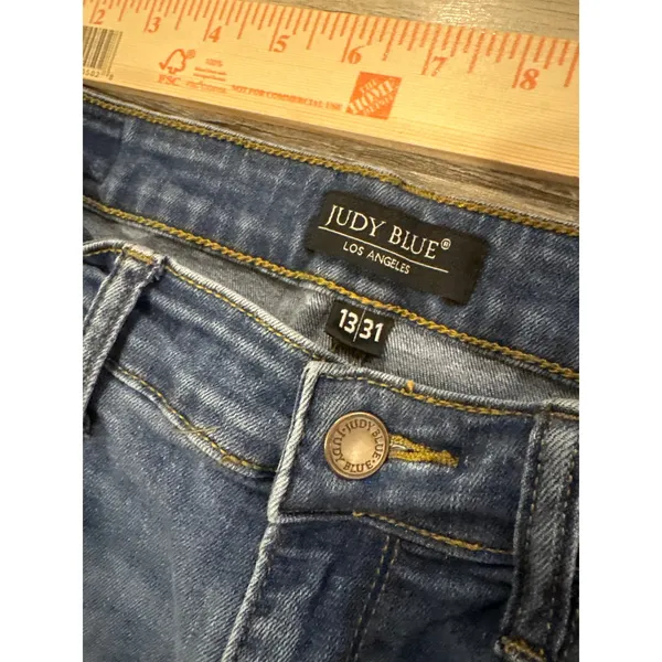Judy Blue JB82102DK Medium Wash Skinny Jeans Womens 13/31 High Rise Stretch - Image 3