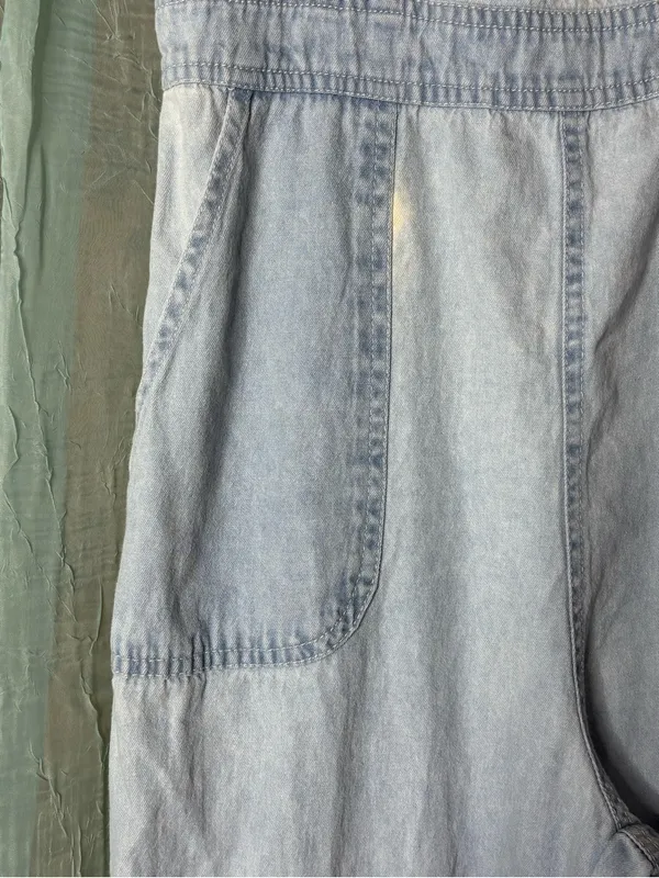 Japna Light Wash Denim Jumpsuit - Image 3