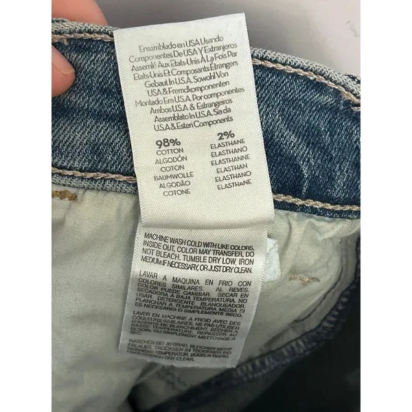 Mother Jeans Women's 26 Blue Denim The Hustler Ankle Scenic Route Wash - Image 7