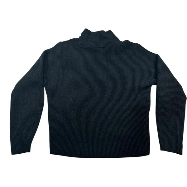 Abercrombie & Fitch Black Ribbed Turtleneck Sweater Size S - Image 5