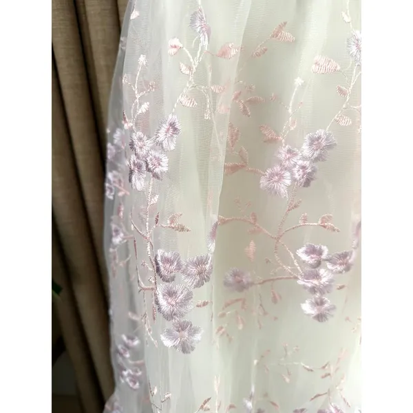 Lulus Distinctly Sweet White Floral Embroidered Tie-Strap Midi Dress - Image 7