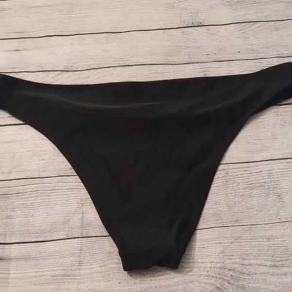 Aerie cheekier plus coquine black swim bottoms size XL - Image 3