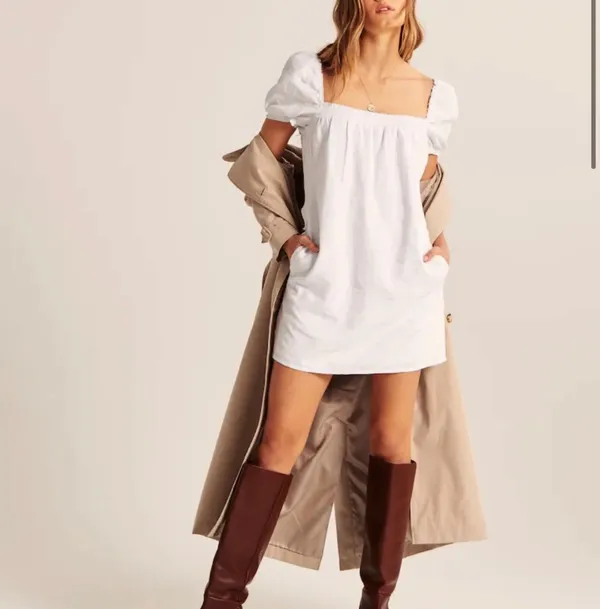 Abercrombie Puff Sleeve Dress and bandana - Image 2