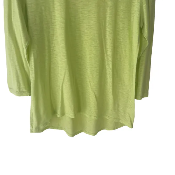Athleta Size M Neon Green Comfort‎ Breathable T Shirt - Image 3