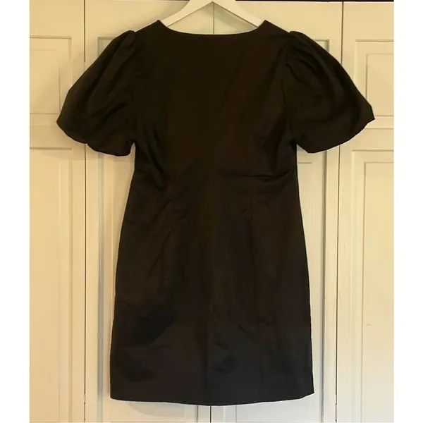 J.Crew NWT black button front puff sleeve dress size 8 - Image 10