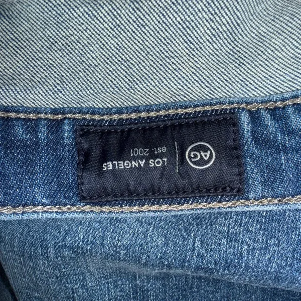 AG Brinley Mid-Rise Straight Jeans Womens 30 Blue Excellent Medium Wash Denim - Image 7