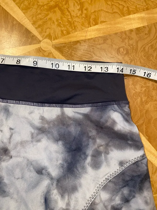 Rare Lululemon Run Resolution Skirt II Size 4 Coal Vapor Spray Dye Tinted Canvas - Image 14